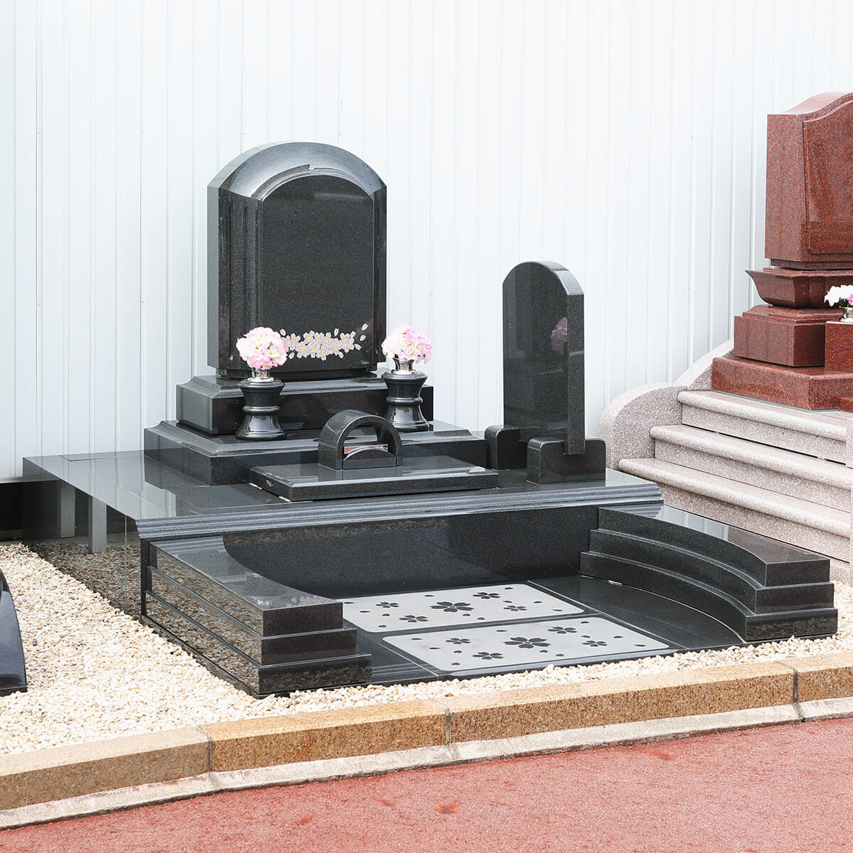 天空の里 洋型墓石 デザイン墓石 一休さんのはなおか 長野県の仏壇 墓石 墓地霊園の専門店